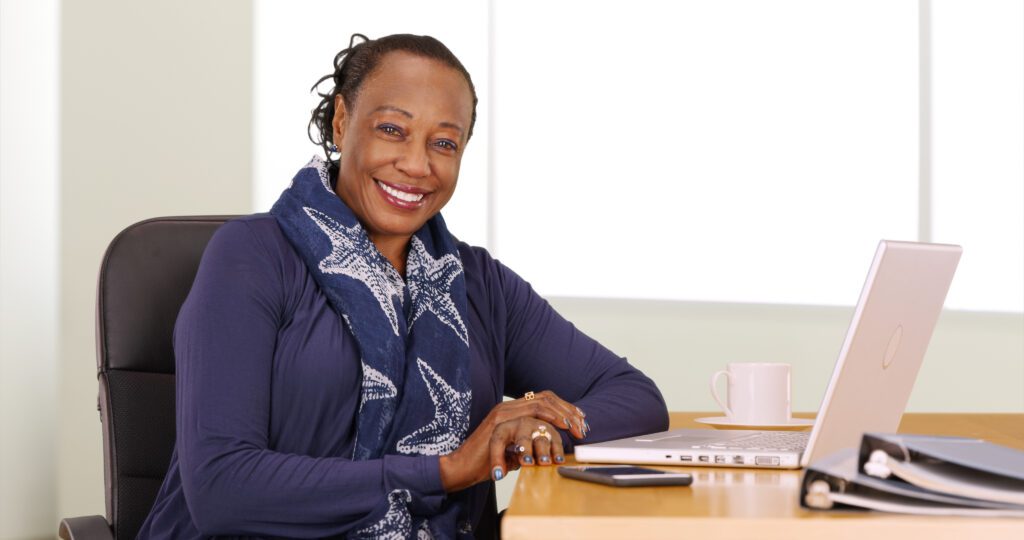Business Woman At Her Office